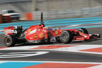 World © Octane Photographic Ltd. Wednesday 26th November 2014. Abu Dhabi Testing - Yas Marina Circuit. Scuderia Ferrari F14T – Raffaele Marciello. Digital Ref: 1175CB1D9177