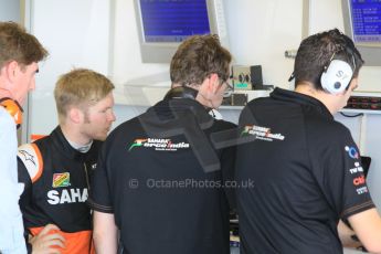 World © Octane Photographic Ltd. Wednesday 26th November 2014. Abu Dhabi Testing - Yas Marina Circuit. Sahara Force India VJM07 – Spike Goddard. Digital Ref: 1175CB1D9227
