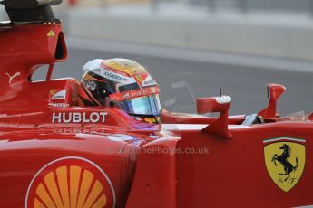 World © Octane Photographic Ltd. Wednesday 26th November 2014. Abu Dhabi Testing - Yas Marina Circuit. Scuderia Ferrari F14T – Raffaele Marciello. Digital Ref: 1175CB1D9255