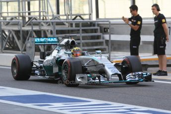 World © Octane Photographic Ltd. Wednesday 26th November 2014. Abu Dhabi Testing - Yas Marina Circuit. Mercedes AMG Petronas F1 W05 Hybrid - Pascal Wehrlein. Digital Ref: 1175CB1D9278