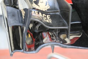 World © Octane Photographic Ltd. Wednesday 26th November 2014. Abu Dhabi Testing - Yas Marina Circuit. Lotus F1 Team E22 front wing. Digital Ref: 1175CB1D9330
