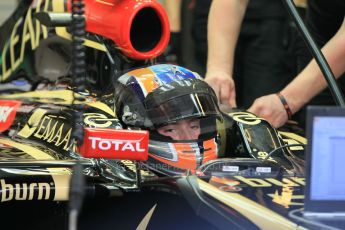 World © Octane Photographic Ltd. Wednesday 26th November 2014. Abu Dhabi Testing - Yas Marina Circuit. Lotus F1 Team E22 – Alex Lynn. Digital Ref: 1175CB1D9434