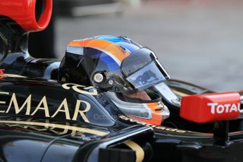 World © Octane Photographic Ltd. Wednesday 26th November 2014. Abu Dhabi Testing - Yas Marina Circuit. Lotus F1 Team E22 – Alex Lynn. Digital Ref: 1175CB1D9450