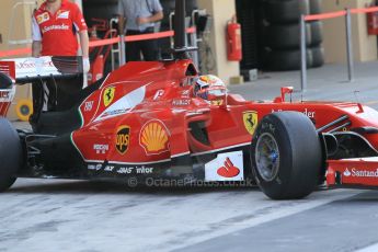 World © Octane Photographic Ltd. Wednesday 26th November 2014. Abu Dhabi Testing - Yas Marina Circuit. Scuderia Ferrari F14T – Raffaele Marciello. Digital Ref: 1175CB1D9466