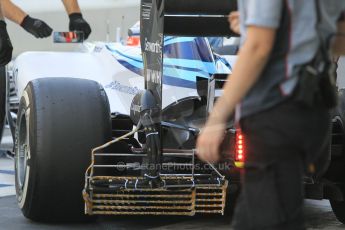 World © Octane Photographic Ltd. Wednesday 26th November 2014. Abu Dhabi Testing - Yas Marina Circuit. Williams Racing FW36 aero test rig. Digital Ref: 1175CB1D9493