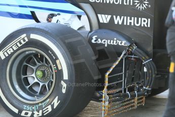 World © Octane Photographic Ltd. Wednesday 26th November 2014. Abu Dhabi Testing - Yas Marina Circuit. Williams Racing FW36 aero test rig. Digital Ref: 1175CB1D9500