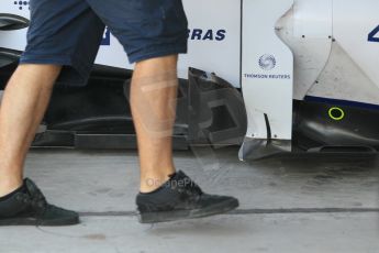 World © Octane Photographic Ltd. Wednesday 26th November 2014. Abu Dhabi Testing - Yas Marina Circuit. Williams Racing FW36 turning vane detail. Digital Ref: 1175CB1D9506