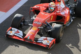 World © Octane Photographic Ltd. Wednesday 26th November 2014. Abu Dhabi Testing - Yas Marina Circuit. Scuderia Ferrari F14T – Raffaele Marciello. Digital Ref: 1175CB1D9515
