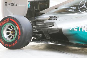 World © Octane Photographic Ltd. Wednesday 26th November 2014. Abu Dhabi Testing - Yas Marina Circuit. Mercedes AMG Petronas F1 W05 Hybrid rear suspension. Digital Ref: 1175CB1D9540