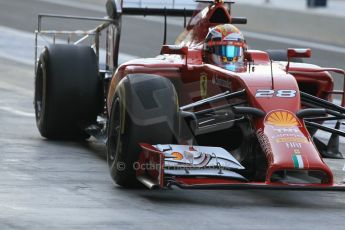 World © Octane Photographic Ltd. Wednesday 26th November 2014. Abu Dhabi Testing - Yas Marina Circuit. Scuderia Ferrari F14T – Raffaele Marciello. Digital Ref: 1175CB1D9555
