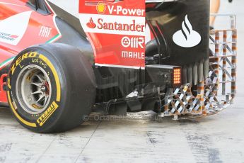 World © Octane Photographic Ltd. Wednesday 26th November 2014. Abu Dhabi Testing - Yas Marina Circuit. Scuderia Ferrari F14T diffusor and aero test rig. Digital Ref: 1175CB1D9574