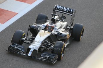 World © Octane Photographic Ltd. Wednesday 26th November 2014. Abu Dhabi Testing - Yas Marina Circuit. McLaren Honda MP4-29/1X1 – Stoffel Vandoorne. Digital Ref: 1175CB1D9625