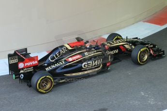 World © Octane Photographic Ltd. Wednesday 26th November 2014. Abu Dhabi Testing - Yas Marina Circuit. Lotus F1 Team E22 – Alex Lynn. Digital Ref: 1175CB1D9643