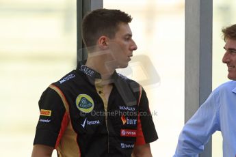 World © Octane Photographic Ltd. Wednesday 26th November 2014. Abu Dhabi Testing - Yas Marina Circuit. Lotus F1 Team E22 – Alex Lynn - GP3 Champion. Digital Ref: 1175CB7D8853