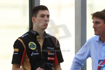 World © Octane Photographic Ltd. Wednesday 26th November 2014. Abu Dhabi Testing - Yas Marina Circuit. Lotus F1 Team E22 – Alex Lynn - GP3 Champion. Digital Ref: 1175CB7D8858