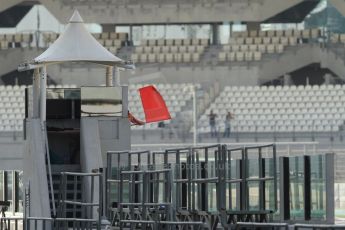 World © Octane Photographic Ltd. Wednesday 26th November 2014. Abu Dhabi Testing - Yas Marina Circuit. Red flag. Digital Ref: 1175CB7D8862