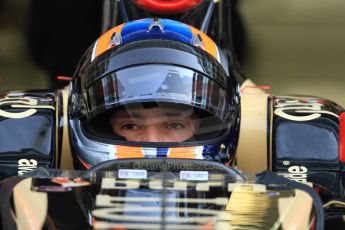 World © Octane Photographic Ltd. Wednesday 26th November 2014. Abu Dhabi Testing - Yas Marina Circuit. Lotus F1 Team E22 – Alex Lynn. Digital Ref: 1175CB7D8878