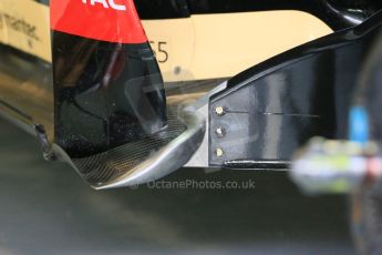 World © Octane Photographic Ltd. Wednesday 26th  November 2014. Abu Dhabi Testing - Yas Marina Circuit. Lotus F1 Team E22 - technical. Digital Ref: 1175LB1D8355