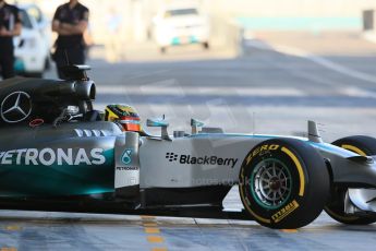 World © Octane Photographic Ltd. Wednesday 26th November 2014. Abu Dhabi Testing - Yas Marina Circuit. Mercedes AMG Petronas F1 W05 Hybrid - Pascal Wehrlein. Digital Ref: 1175LB1D8391