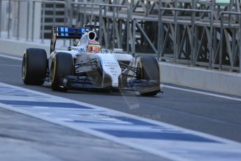 World © Octane Photographic Ltd. Wednesday 26th  November 2014. Abu Dhabi Testing - Yas Marina Circuit. Williams Racing FW36 – Felipe Nasr. Digital Ref: 1175LB1D8477
