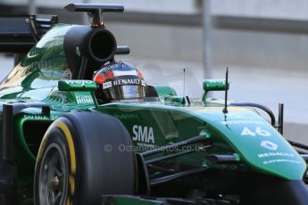 World © Octane Photographic Ltd. Wednesday 26th November 2014. Abu Dhabi Testing - Yas Marina Circuit. Caterham F1 Team CT05 – William Stevens. Digital Ref: 1175LB1D8505