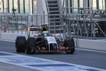World © Octane Photographic Ltd. Wednesday 26th  November 2014. Abu Dhabi Testing - Yas Marina Circuit. Sahara Force India VJM07 – Spike Goddard. Digital Ref: 1175LB1D8541