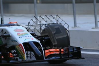 World © Octane Photographic Ltd. Wednesday 26th  November 2014. Abu Dhabi Testing - Yas Marina Circuit. Sahara Force India VJM07 – Technical. Digital Ref: 1175LB1D8554