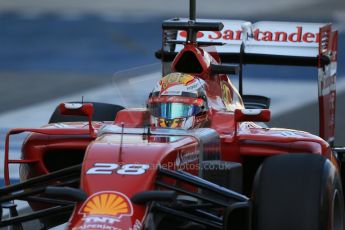 World © Octane Photographic Ltd. Wednesday 26th  November 2014. Abu Dhabi Testing - Yas Marina Circuit. Scuderia Ferrari F14T – Raffaele Marciello. Digital Ref: 1175LB1D8619