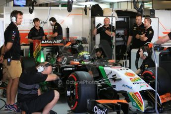 World © Octane Photographic Ltd. Wednesday 26th November 2014. Abu Dhabi Testing - Yas Marina Circuit. Sahara Force India VJM07 with Anthony Hamilton designed camera display system – Spike Goddard. Digital Ref: 1175LB1D8920