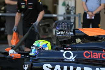 World © Octane Photographic Ltd. Wednesday 26th November 2014. Abu Dhabi Testing - Yas Marina Circuit. Sahara Force India VJM07 with Anthony Hamilton designed camera display system – Spike Goddard. Digital Ref: 1175LB1D9028