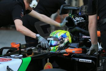 World © Octane Photographic Ltd. Wednesday 26th November 2014. Abu Dhabi Testing - Yas Marina Circuit. Sahara Force India VJM07 with Anthony Hamilton designed camera display system – Spike Goddard. Digital Ref: 1175LB1D9056