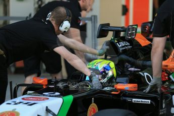 World © Octane Photographic Ltd. Wednesday 26th November 2014. Abu Dhabi Testing - Yas Marina Circuit. Sahara Force India VJM07 with Anthony Hamilton designed camera display system – Spike Goddard. Digital Ref: 1175LB1D9063
