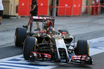 World © Octane Photographic Ltd. Wednesday 26th Wednesday 26th November 2014. Abu Dhabi Testing - Yas Marina Circuit. Lotus F1 Team E22 – Alex Lynn. Digital Ref: 1175LB1D9139