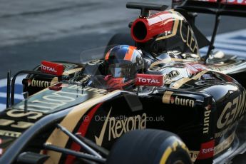 World © Octane Photographic Ltd. Wednesday 26th Wednesday 26th November 2014. Abu Dhabi Testing - Yas Marina Circuit. Lotus F1 Team E22 – Alex Lynn. Digital Ref: 1175LB1D9149