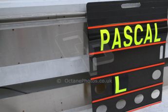 World © Octane Photographic Ltd. Wednesday 26th November 2014. Abu Dhabi Testing - Yas Marina Circuit. Mercedes AMG Petronas F1 W05 Hybrid - Pascal Wehrlein pit board. Digital Ref: 1175LB7L9886