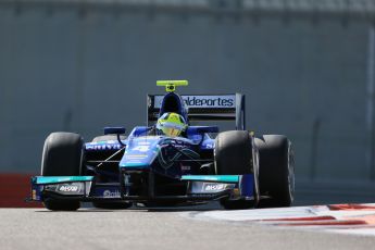 World © Octane Photographic Ltd. Thursday 27th November 2014. GP2 Testing - Yas Marina, United Arab Emirates. Julian Leal - Carlin. Digital Ref : 1177LB1D0030
