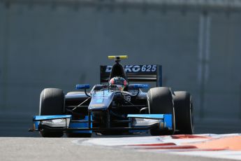 World © Octane Photographic Ltd. Thursday 27th November 2014. GP2 Testing - Yas Marina, United Arab Emirates. Sergio Campana - Venezuela GP Lazarus. Digital Ref : 1177LB1D0058