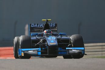 World © Octane Photographic Ltd. Thursday 27th November 2014. GP2 Testing - Yas Marina, United Arab Emirates. Sergio Campana - Venezuela GP Lazarus. Digital Ref : 1177LB1D0126