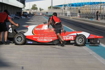 World © Octane Photographic Ltd. Thursday 27th November 2014. GP3 Testing - Yas Marina, United Arab Emirates. George Russell - Arden International – BRDC F4 Championship prize test. Digital Ref :