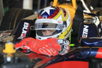 World © Octane Photographic Ltd. Thursday 27th November 2014. GP3 Testing - Yas Marina, United Arab Emirates. Gustavo Menezes - Carlin. Digital Ref :