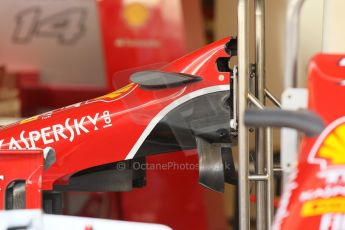 World © Octane Photographic Ltd. 2014 Formula 1 Abu Dhabi Grand Prix, Formula 1 setup, Thursday 20th November 2014. Scuderia Ferrari F14T nose. Digital Ref : 1154CB1D4905