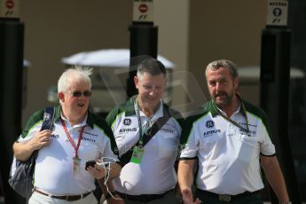 World © Octane Photographic Ltd. 2014 Formula 1 Abu Dhabi Grand Prix, Formula 1 setup, Thursday 20th November 2014. Finbarr O'Connell - Caterham F1 Team. Digital Ref : 1154LB1D2197