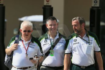 World © Octane Photographic Ltd. 2014 Formula 1 Abu Dhabi Grand Prix, Formula 1 setup, Thursday 20th November 2014. Finbarr O'Connell - Caterham F1 Team. Digital Ref : 1154LB1D2199