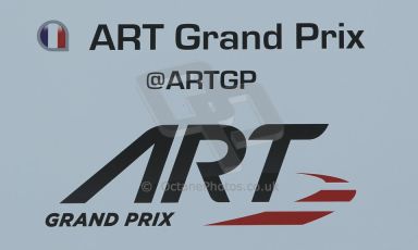 World © Octane Photographic Ltd. 2014 Formula 1 Abu Dhabi Grand Prix, GP2 setup, Thursday 20th November 2014. ART Grand Prix garage sign. Digital Ref : 1156CB1D4934