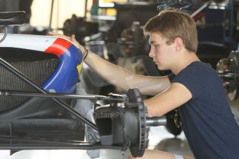 World © Octane Photographic Ltd. 2014 Formula 1 Abu Dhabi Grand Prix, GP3 setup, Thursday 20th November 2014. Matheo Tuscher - Jenzer Motorsport. Digital Ref : 1156CB1D4979