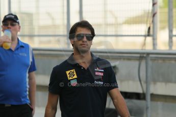 World © Octane Photographic Ltd. 2014 Formula 1 Abu Dhabi Grand Prix, GP2 setup, Thursday 20th November 2014. Felipe Nasr - Carlin. Digital Ref : 1156CB1D5007