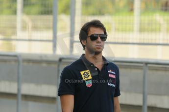 World © Octane Photographic Ltd. 2014 Formula 1 Abu Dhabi Grand Prix, GP2 setup, Thursday 20th November 2014. Felipe Nasr - Carlin. Digital Ref : 1156CB1D5011