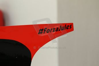 World © Octane Photographic Ltd. 2014 Formula 1 Abu Dhabi Grand Prix, GP2 setup, Thursday 20th November 2014. DAMS - #ForzaJules. Digital Ref : 1156CB1D5070
