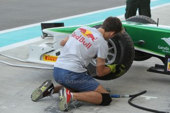 World © Octane Photographic Ltd. 2014 Formula 1 Abu Dhabi Grand Prix, GP2 setup, Thursday 20th November 2014. Digital Ref : 1156CB1D5141