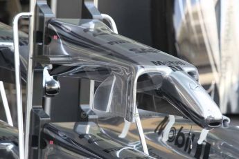World © Octane Photographic Ltd. 2014 Formula 1 Abu Dhabi Grand Prix, Formula 1 setup, Wednesday 19th November 2014. McLaren Mercedes MP4/29 nose. Digital Ref : 1153CB1DL4522